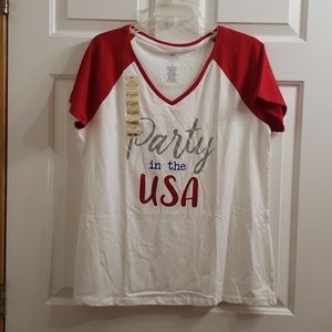 4th of July women's tee